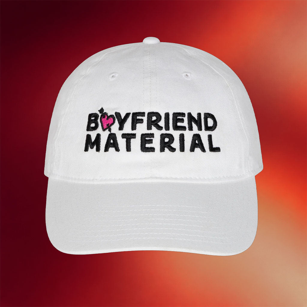 Unwell Merch 2026 Boyfriend Material Hat Embroidered Unique Birthday Gift For Him - Merchluma