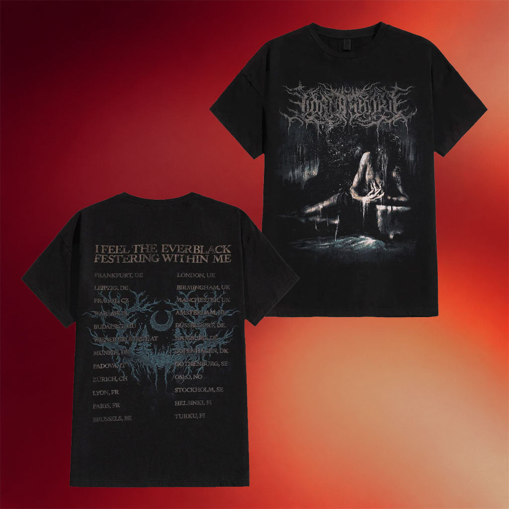 Lorna Shore Merch Tour 2026 T-Shirt I Feel The Everblack Festering Within Me Shirt Fan Gifts - Merchluma