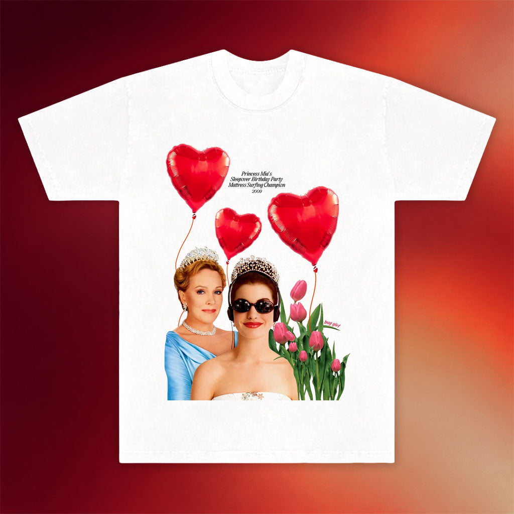 Princess Diaries Merch 2026 Sleepover Birthday Party Mattress Surfing Champion T-Shirt Gifts - Merchluma