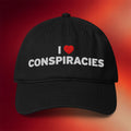 Tucker Carlson Merch 2026 I Heart Conspiracies Embroidered Hat Gifts Ideas For Friends - Merchluma