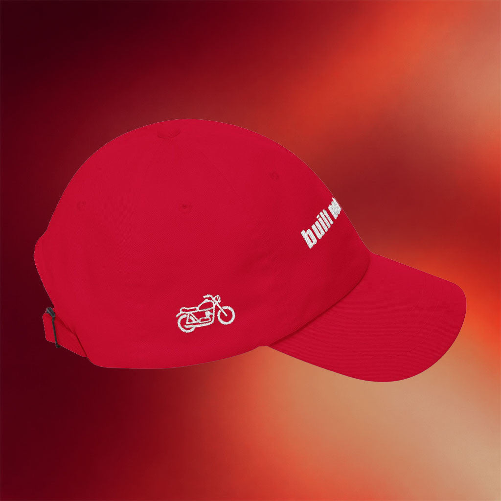 USA Biker Leather Merch 2026 Built Not Bought Embroidered Hat Unique Father's Day Gifts - Merchluma