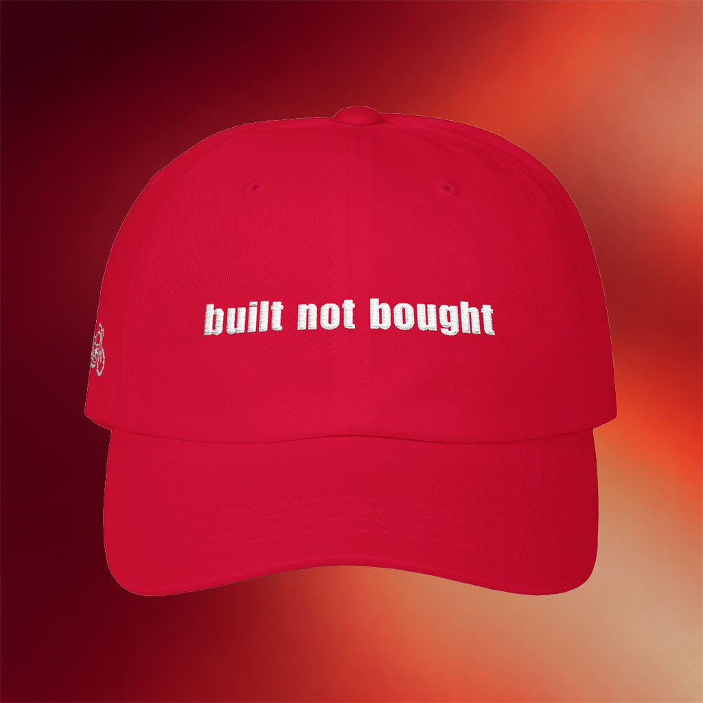 USA Biker Leather Merch 2026 Built Not Bought Embroidered Hat Unique Father's Day Gifts - Merchluma