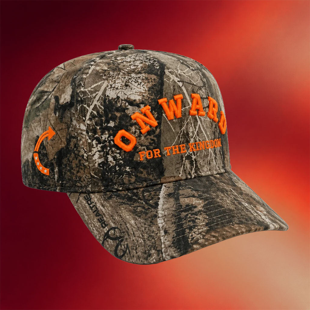 TPUSA Merch 2026 Onward For The Kingdom Camo Hat Patriotic Gifts For Dad - Merchluma
