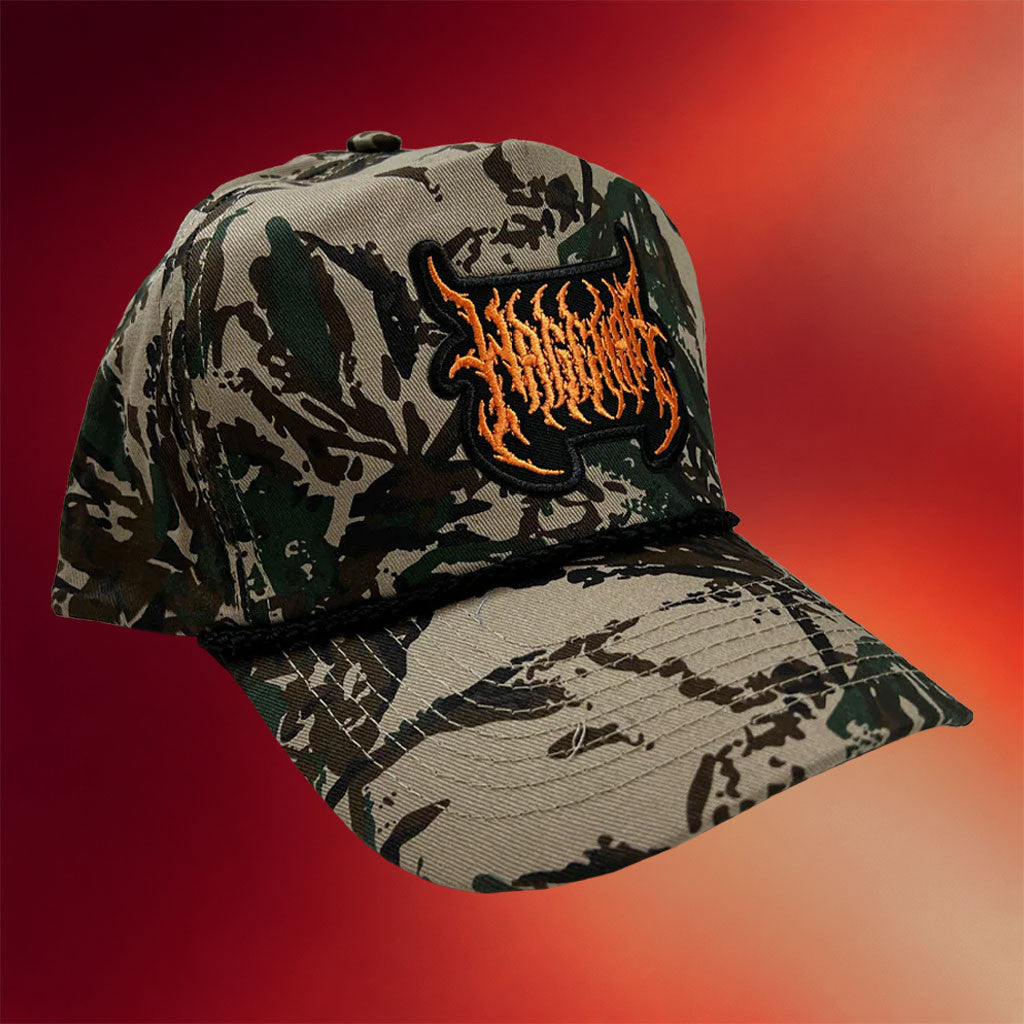 Wage War Merch 2026 Metal Logo Camouflage Hat Embroidered Gifts For Dudes - Merchluma