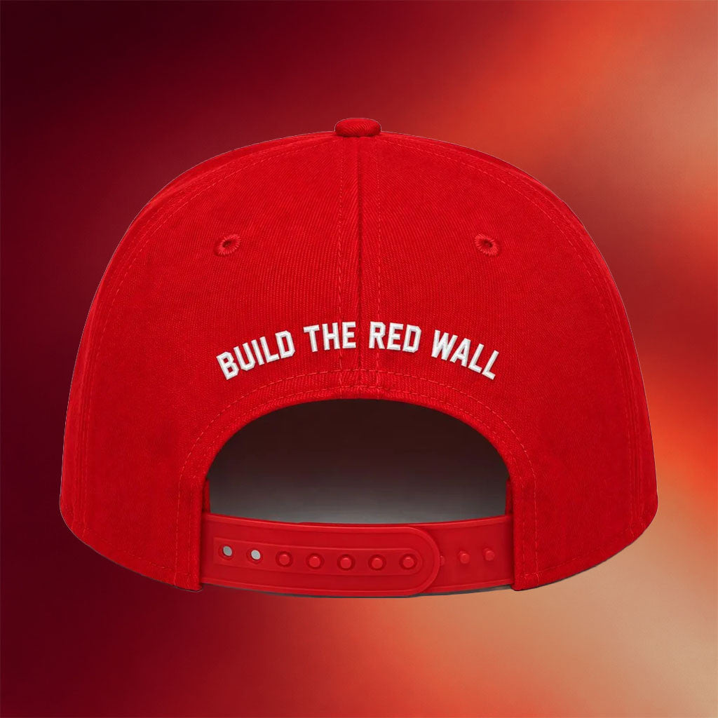 TPUSA Merch 2026 CK Hat Embroidered Build The Red Wall Hat Turning Point Merch Patriotic Gifts - Merchluma