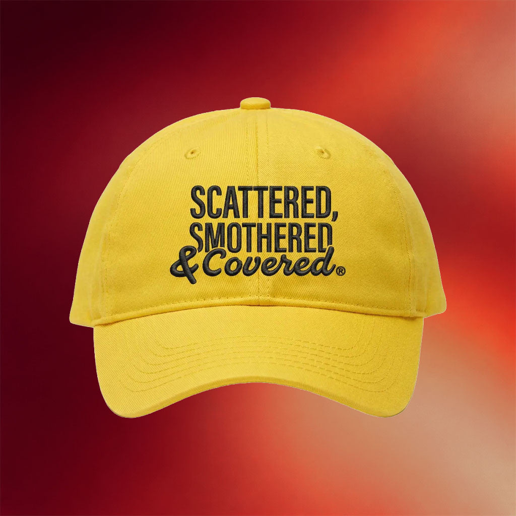 Waffle House Merch 2026 Scattered Smothered And Covered Hat Embroidered Gifts For Him - Merchluma