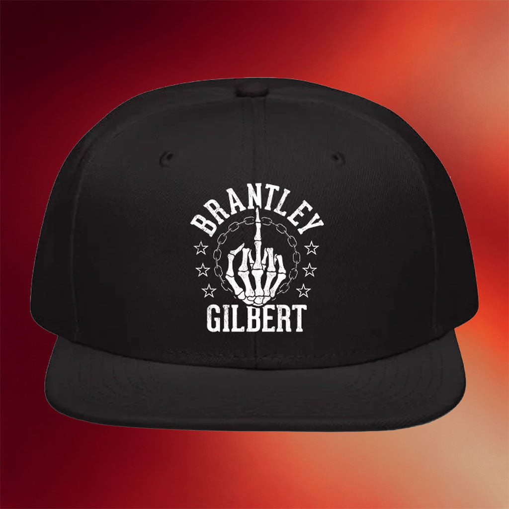 Brantley Gilbert Merch 2026 Middle Finger Snapback Hat Brantley Gilbert Cap Gifts For Dudes - Merchluma