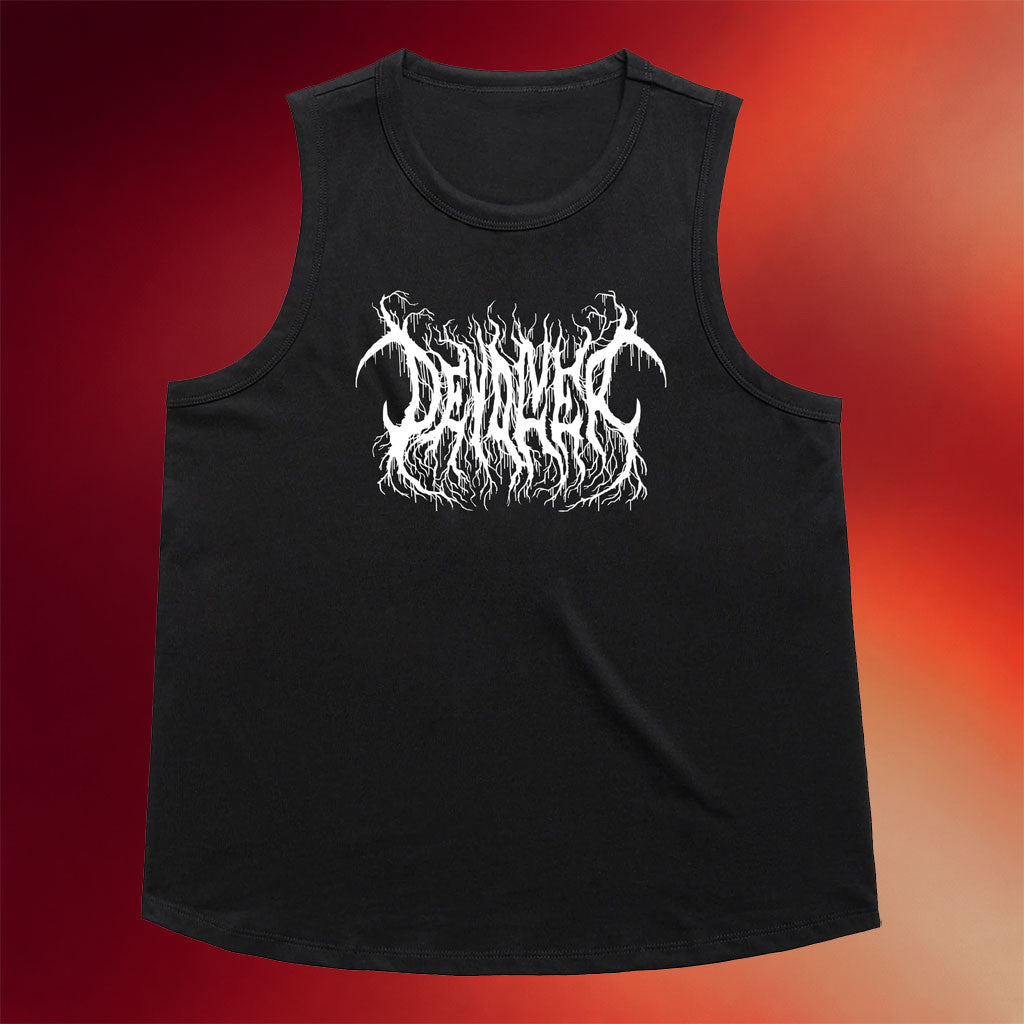 Devolver Digital Merch 2026 Devolver Black Metal Logo Tank Top Present For Friends - Merchluma