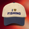 Tucker Carlson Merch 2026 I Heart Fishing Embroidered Hat Gifts For Fishers Dad - Merchluma