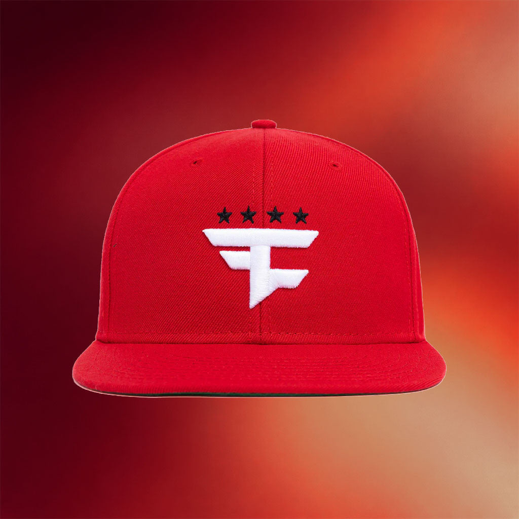 FaZe Pro Shop Merch 2026 Four Star Snapback Hat Red Best Gifts For Him - Merchluma