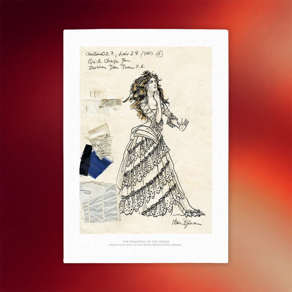 Phantom Of The Opera Merch 2026 Christine's Wedding Dress Poster Wall Art Decor Besties Gift - Merchluma