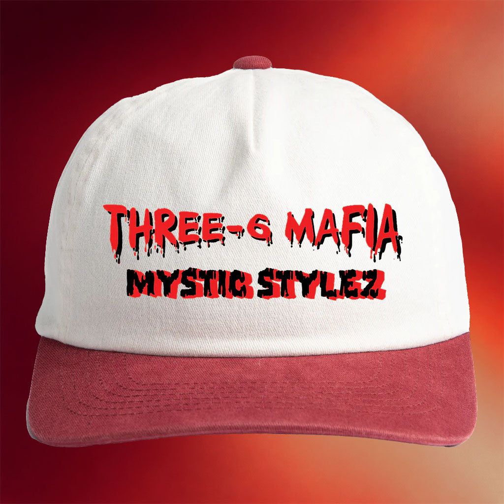 Three Year Boots Merch 2026 Three 6 Mafia Mystic Stylez Snapback Hat Gifts For Dudes - Merchluma