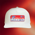 Wyatt Miller Racing Merch 2026 White American Themed Hat #73 Wyatt Miller The Thriller Merch - Merchluma