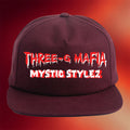 Three Year Boots Merch 2026 Three 6 Mafia Mystic Stylez Snapback Hat Hip Hop Lover Gifts - Merchluma