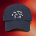 Tucker Carlson Merch 2026 Nation Building Is Gay Embroidered Hat Gifts For Brothers - Merchluma
