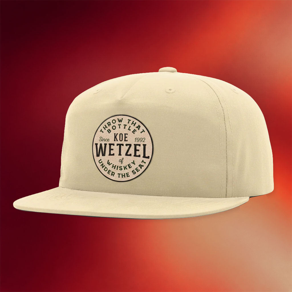 Koe Wetzel Merch Throw That Bottle Snapback Hat February 28 Koe Wetzel Hat Gifts For Fans - Merchluma