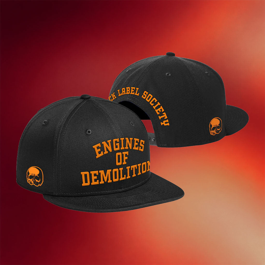 Black Label Society Merch 2026 Engines Of Demolition Black Snapback Hat Music Lover Gifts - Merchluma