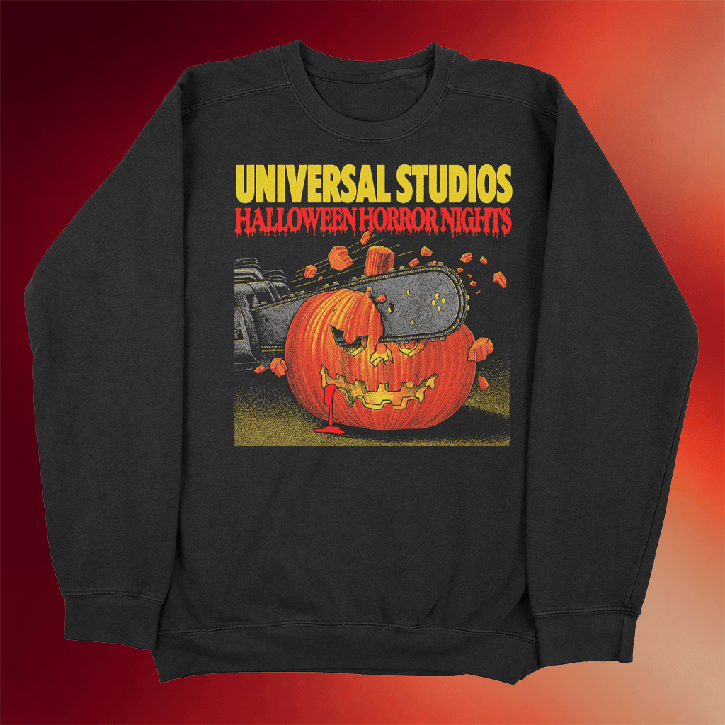 Beyond Human Merch 2026 Pumpkin Night Crewneck Universal Studios Halloween Horror Nights Sweatshirt - Merchluma
