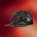 Slayer Merch Camo Trucker Snapback Hat Slayer Cap Gift Ideas For Music Lovers - Merchluma