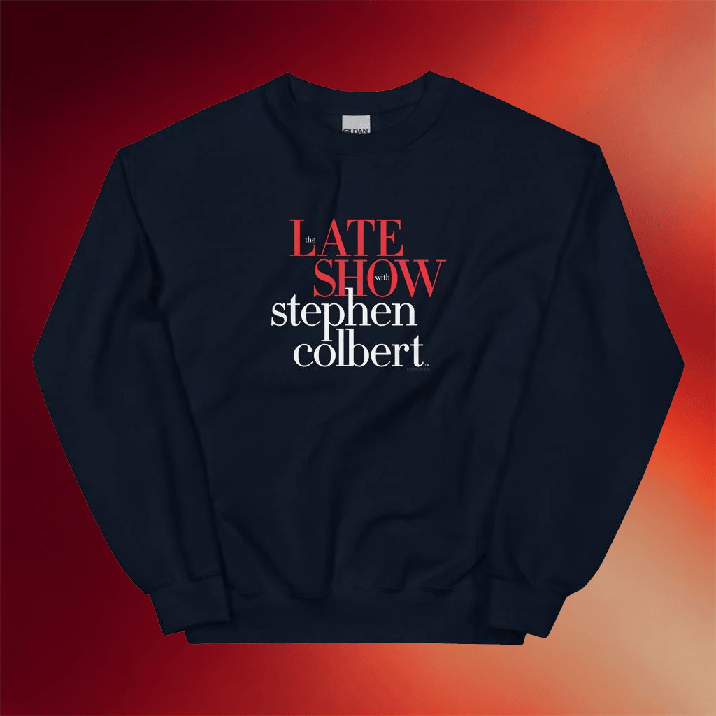 Late Show Merch 2026 The Late Show with Stephen Colbert Logo Sweatshirt Gifts For Friends - Merchluma