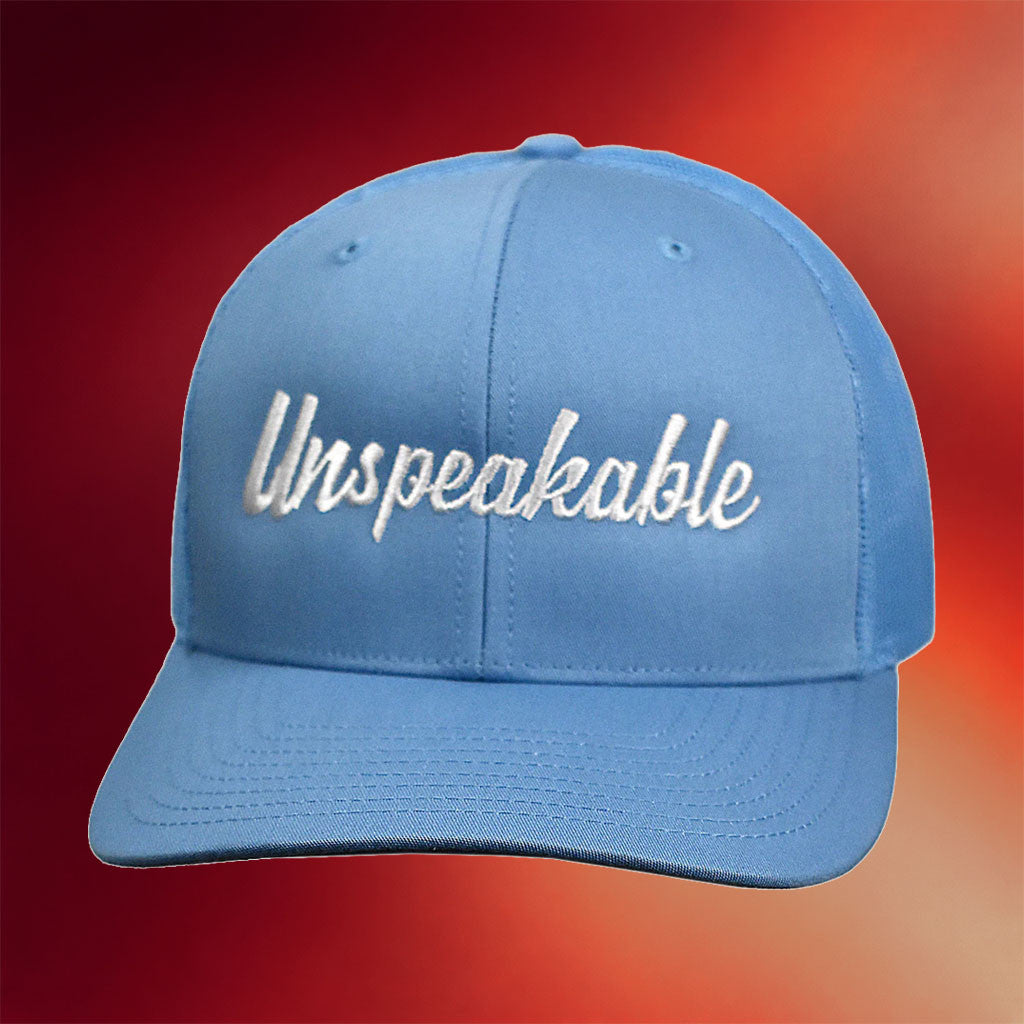 Unspeakable Merch 2026 Columbia Blue Hat Unspeakable Embroidered Hat Gifts For Brothers - Merchluma