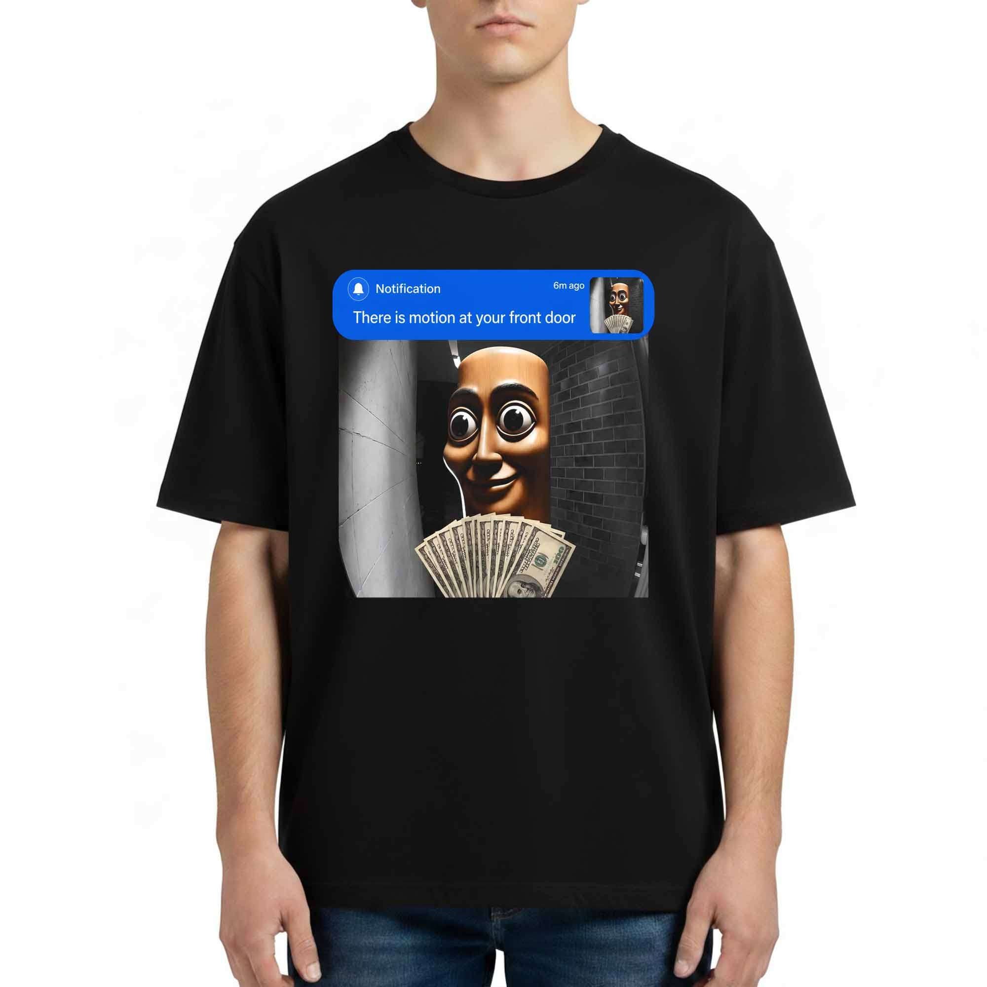 Dominic Niman There Is Motion At Your Front Door Tung Tung Tung Sahur Shirt Friends Gifts - Merchluma