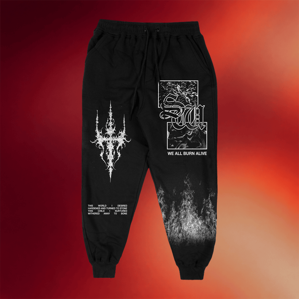 Saltwound Merch 2026 Burn Alive Joggers Saltwound Apparel Cool Gifts For Music Lovers - Merchluma