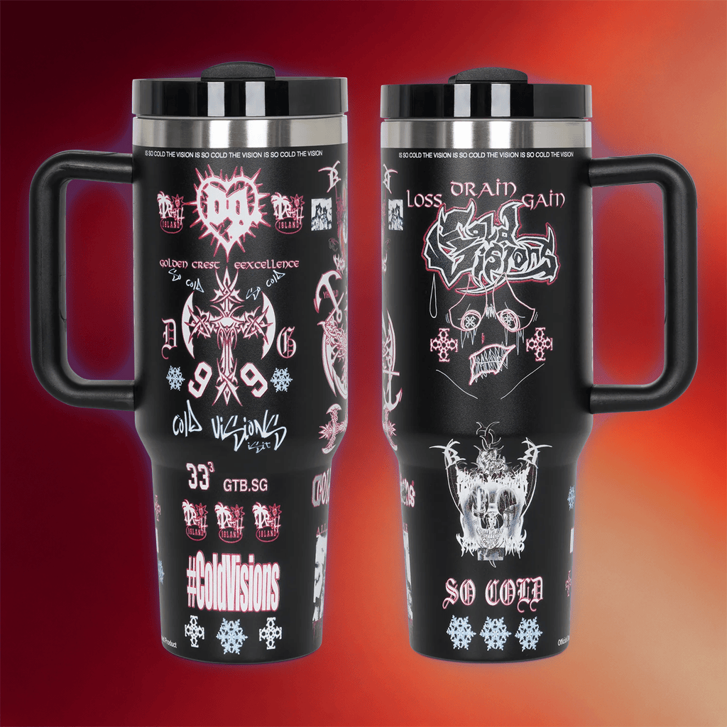 Cold Visions Merch 2026 Cold Visions Black Tumbler Bladee Merch Gifts For Rapper Fans - Merchluma