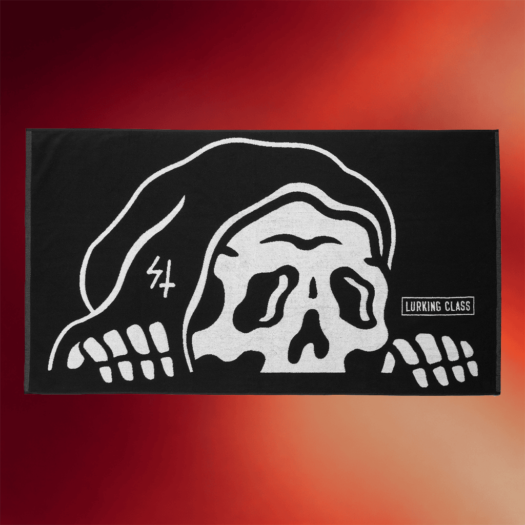 Lurking Class Merch 2026 Box Lurker Beach Towel Black Unique Halloween Gifts Ideas - Merchluma
