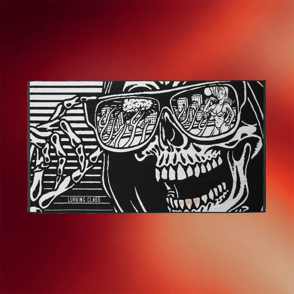 Lurking Class Merch 2026 Look Back Beach Towel Black Gifts For Dudes - Merchluma