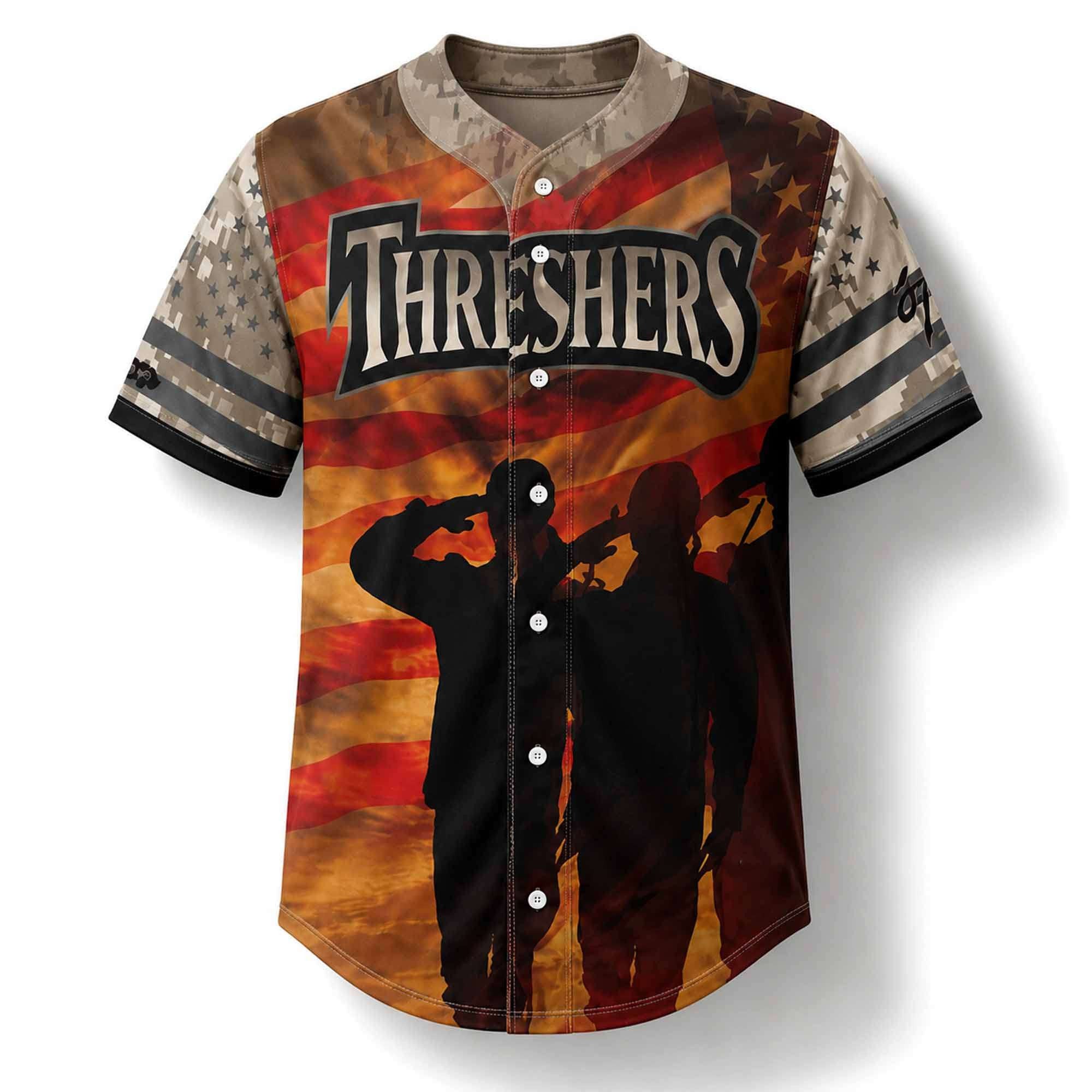 2026 Clearwater Threshers Veterans And Military Jersey Threshers Merch Gifts For Veterans - Merchluma