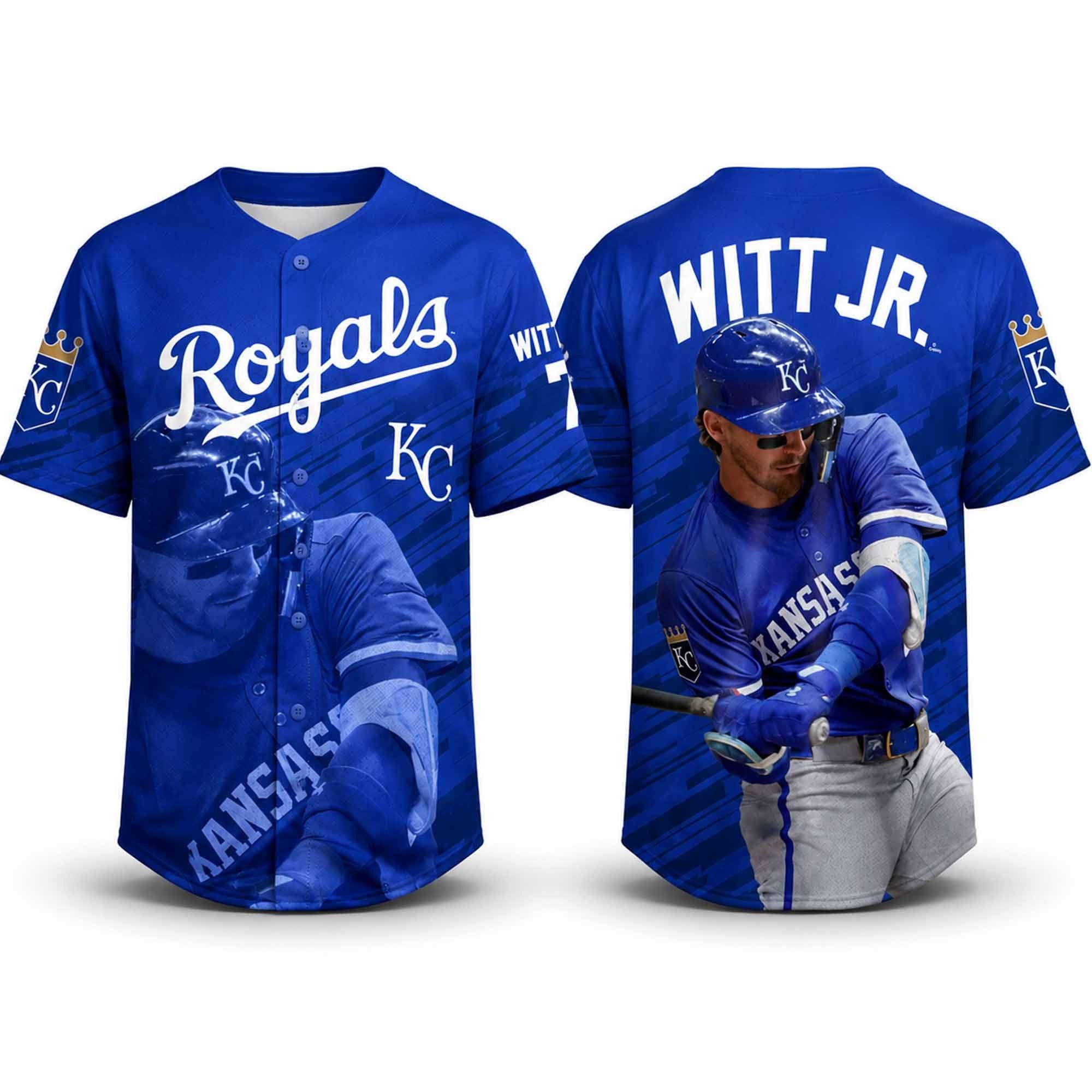 2026 KC Royals Bobby Witt Jr 7 Jersey Kansas City Royals Merch Gift Ideas For Baseball Fans - Merchluma
