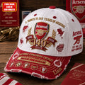 Personalized Arsenal FC Celebrate 140 Years Of Legend Hat Arsenal FC Merch Gift For Fans - Merchluma