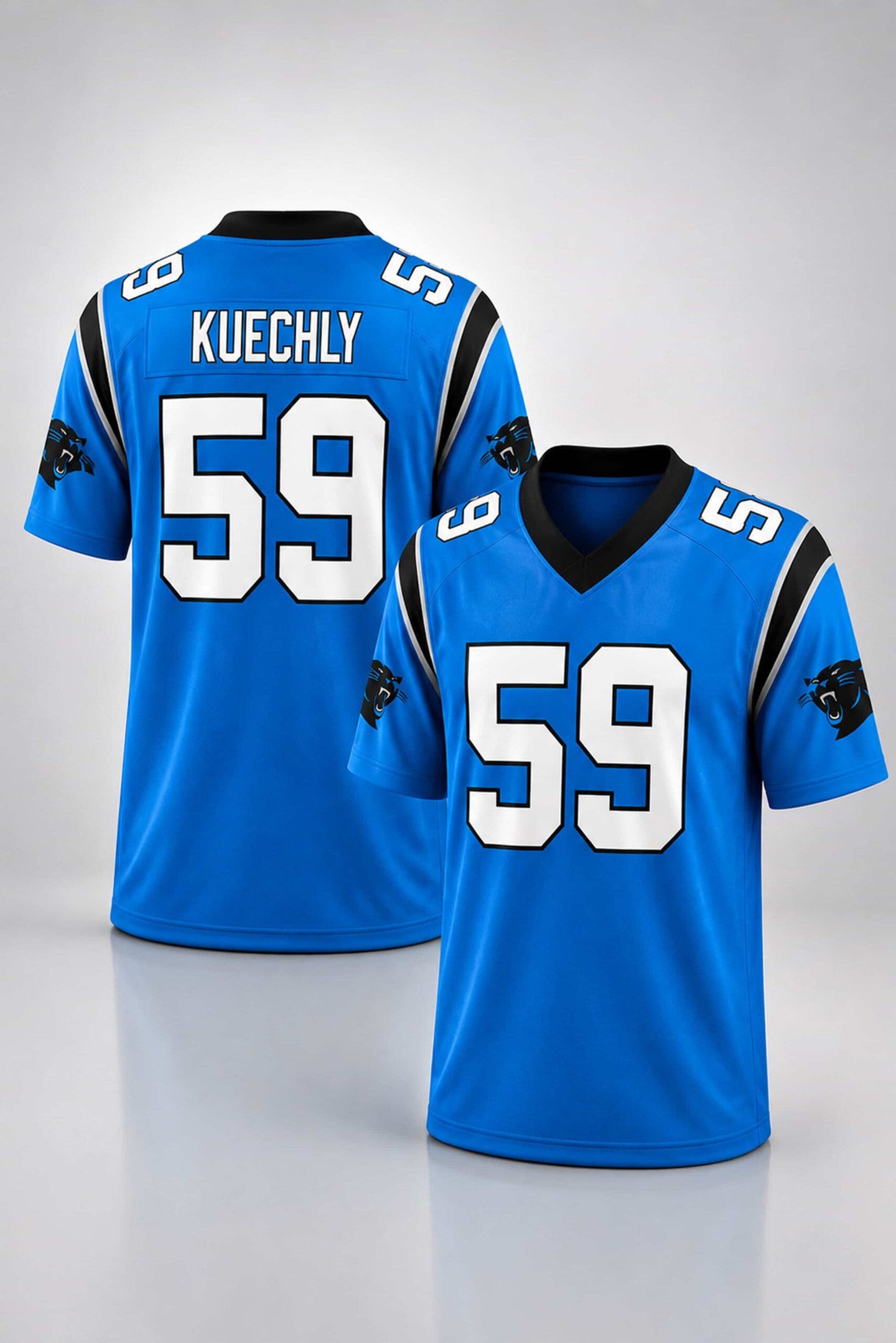 Carolina Panthers Luke Kuechly #59 Football Jersey Carolina Panthers Merch Football Fan Gifts - Merchluma