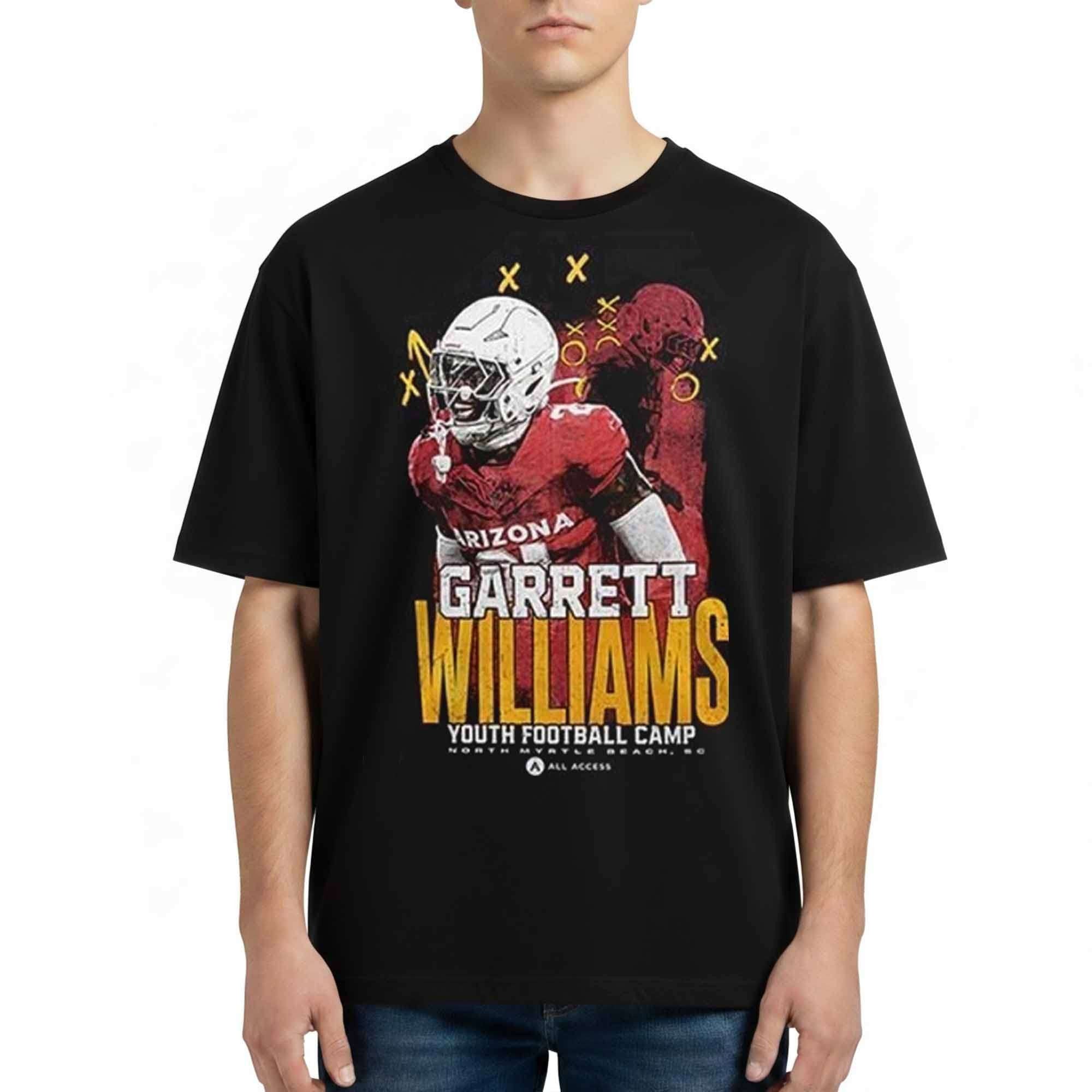 Jalen Brooks Arizona Garrett Williams Youth Football Camp Shirt Arizona Cardinals Merch Gifts - Merchluma
