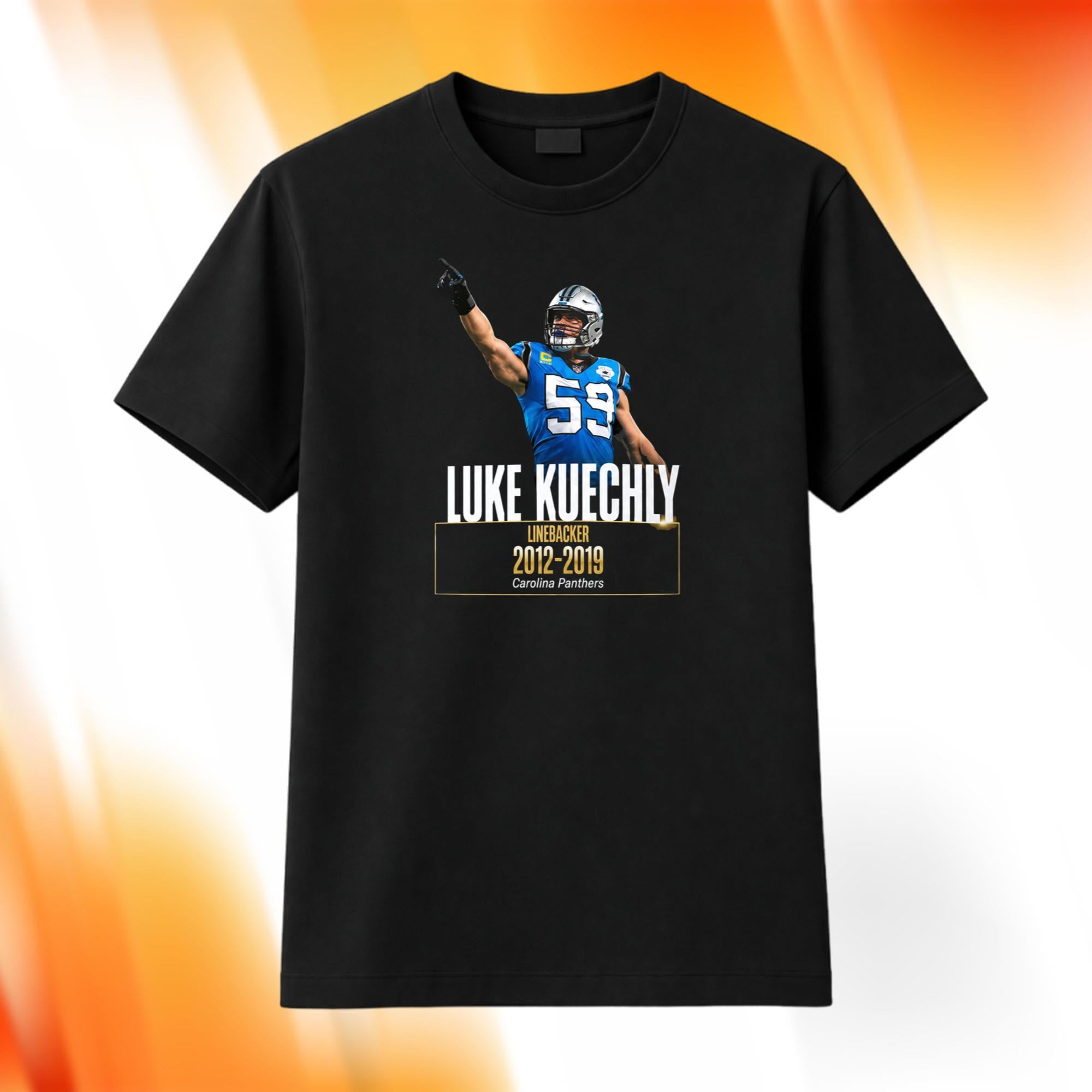 Luke Kuechly Panthers Tribute Shirt Carolina Panthers Merch Football Fan Gift Ideas - Merchluma