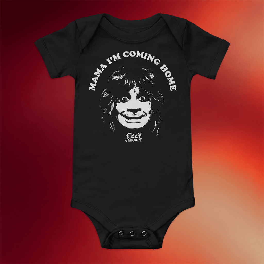Ozzy Osbourne Merch 2026 Mama I'm Coming Home Ozzy Baby Onesie Gifts For New Mom - Merchluma