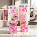 Elvis Presley 90th Birthday Pink Stanley Tumbler Elvis Presley Merch Present For Music Lovers - Merchluma