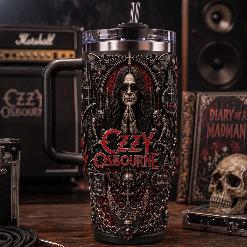 Ozzy Osbourne Prince of Darkness Tumbler 2026 Ozzy Osbourne Merch Present For Music Fans - Merchluma