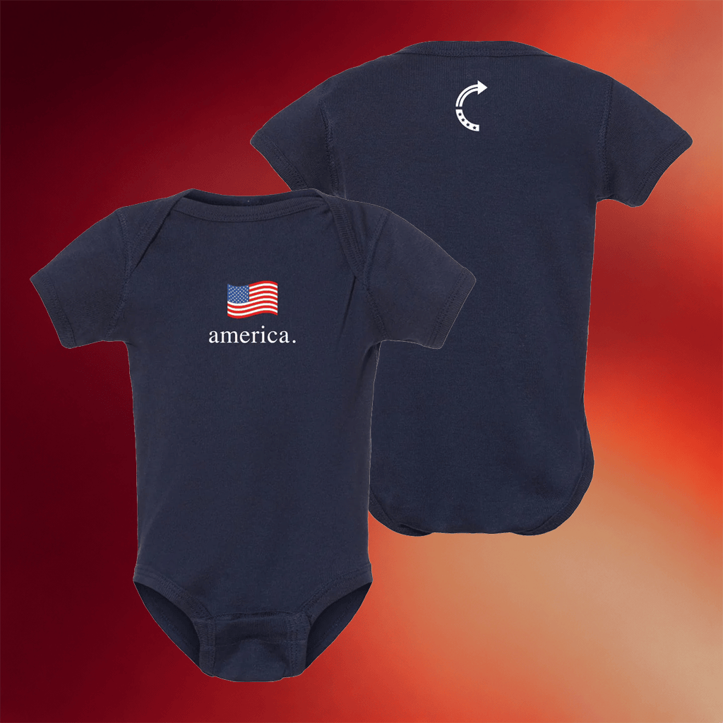 TPUSA Merch 2026 American Flag Baby Onesie Patriotic Apparel 4th Of July Gifts Ideas - Merchluma