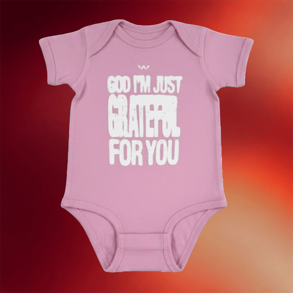 Elevation Worship Merch 2026 Baby God I'm Just Grateful Baby Onesie Christian Gifts For New Mom - Merchluma