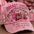 Dr Pepper Breast Cancer Awareness Pink Distressed Hat A Little Sweetness A Lot Of Strength Cap - Merchluma