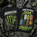Monster Energy Is My Jam Flavors Black T-Shirt Monster Energy Merch Present For Brothers - Merchluma