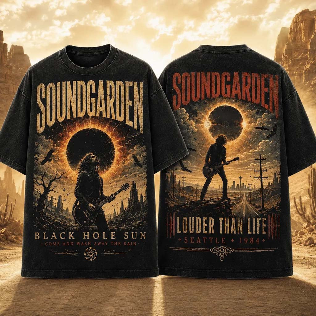 Soundgarden Louder Than Life Grunge Rock T-Shirt Soundgarden Merch Gift For Rock Band Fans - Merchluma