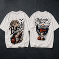 Busch Light Backwoods Brews And Midnight Boos T-Shirt Halloween Clothing Gift For Fathers - Merchluma