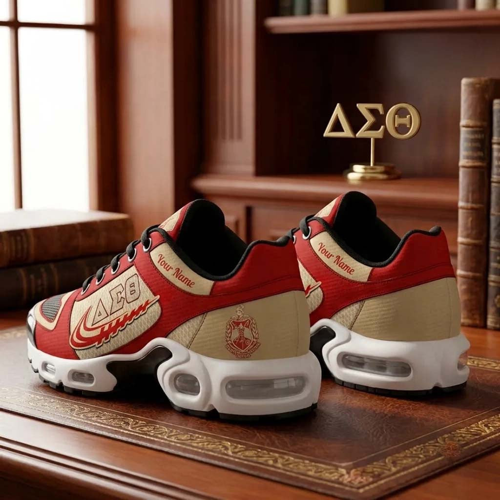 Personalized Delta Sigma Theta Emblem Shoes Sneakers 2026 DST Sorority Merch Best Gift For Her - Merchluma