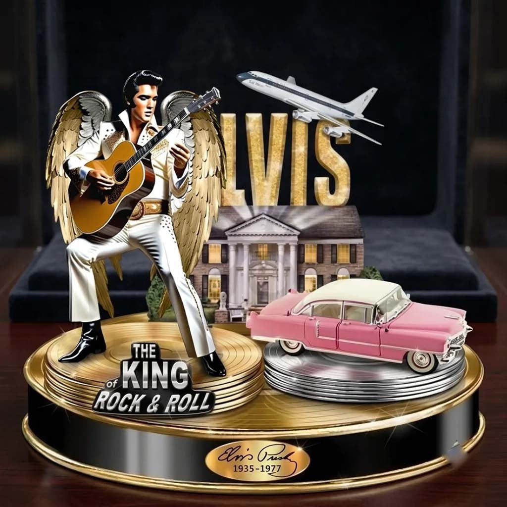 Elvis Presley Graceland Acrylic Plaque The King Of Rock And Roll Elvis Presley Merch Decor - Merchluma