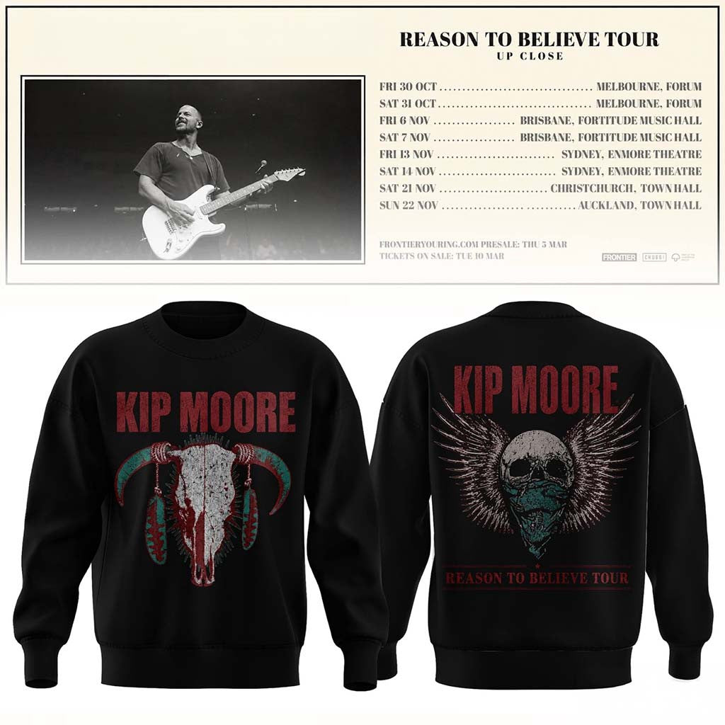 Kip Moore Merch 2026 Reason To Believe Tour Sweatshirt Concert Outfits Gift For Fans - Merchluma
