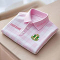 Custom Alpha Kappa Alpha Plaid Pink Polo Shirt APA Merch Present For Sisters - Merchluma