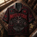 Motley Crue Black Red Skull Hawaiian Shirt 2026 Louder Than Hell Motley Crue Merch Fan Gifts - Merchluma